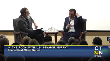 Click to Launch Connecticut Mirror In The Room Series with U.S. Senator Chris Murphy